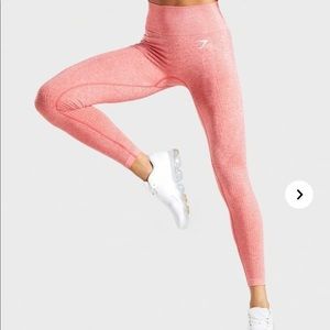 Gymshark vital seamless leggings in coral XL